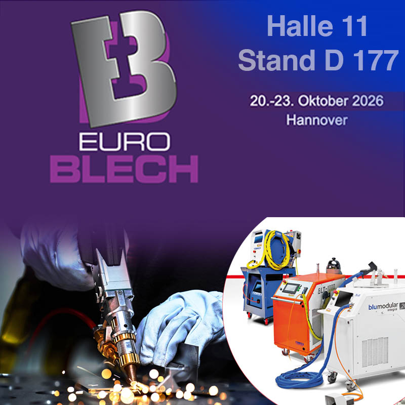 EUROBLECH 2026 Messe Hannover – Internationale Technologiemesse für Blechbearbeitung mit modernen Laserschweiß- und Rohrbearbeitungsmaschinen in Halle 11 Stand D177.